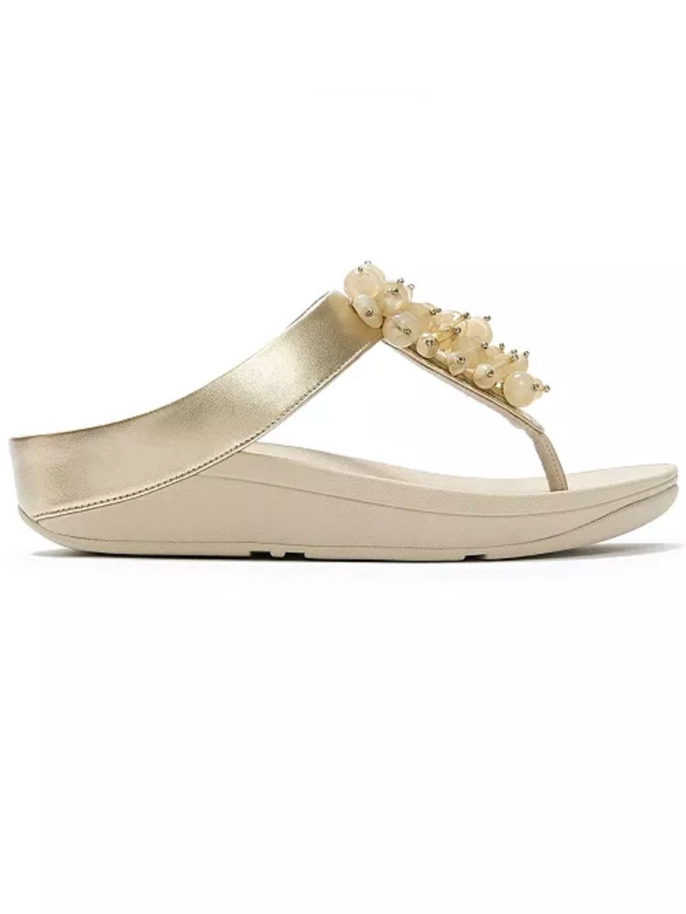 Women's Size 9 Fino Bead Cluster Toe Post Slip-On Sandals - Picture 2 of 8